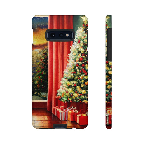 Christmas Tree in Cozy Holiday Home - Impact Resistant Phone Case Samsung Galaxy S10E Matte